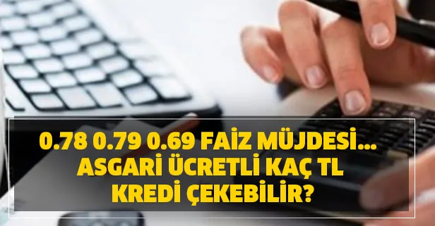 asgari ucretli ne kadar kredi cekebilir