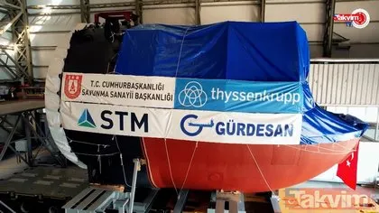 SON DAKİKA: Reis sınıfı denizaltılar için yapıldı: En kritik parça Section 50’nin teslimatı yapıldı! Türkiye’de ilk kez üretildi
