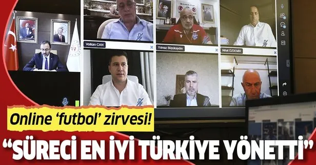 Son dakika: Bakan Kasapoğlu, TFF Başkanı Özdemir ve alt liglerin kulüp başkanlarıyla görüştü