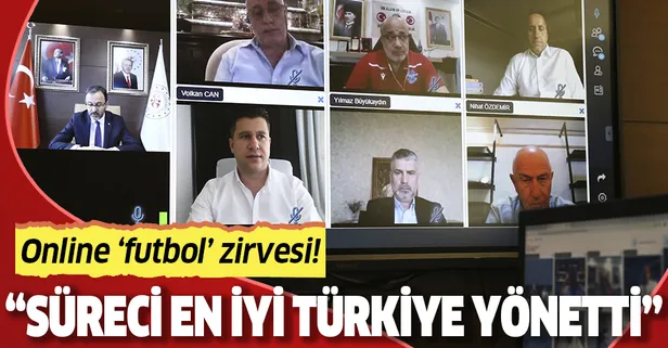 Son dakika: Bakan Kasapoğlu, TFF Başkanı Özdemir ve alt liglerin kulüp başkanlarıyla görüştü