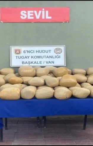 Son dakika: MSB açıkladı: Van sınırında 364 kilo toz esrar ele geçirildi