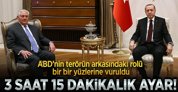 Erdoğan-Tillerson görüşmesi sona erdi