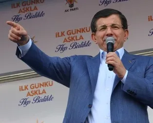 Davutoğlu  Milletimize siper olacağız