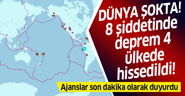 Son dakika... Peru'da 8 büyüklüğünde deprem