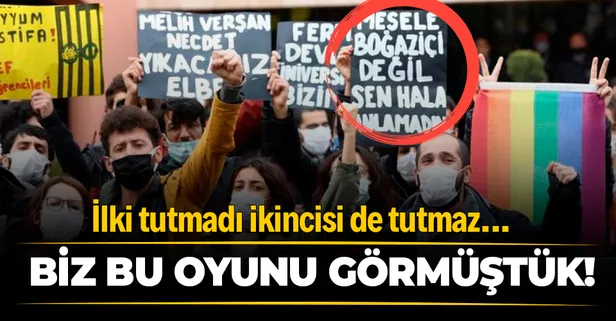 Biz bu oyunu görmüştük! Ankara Üniversitesi'nde 'Mesele Boğaziçi değil' pankartı