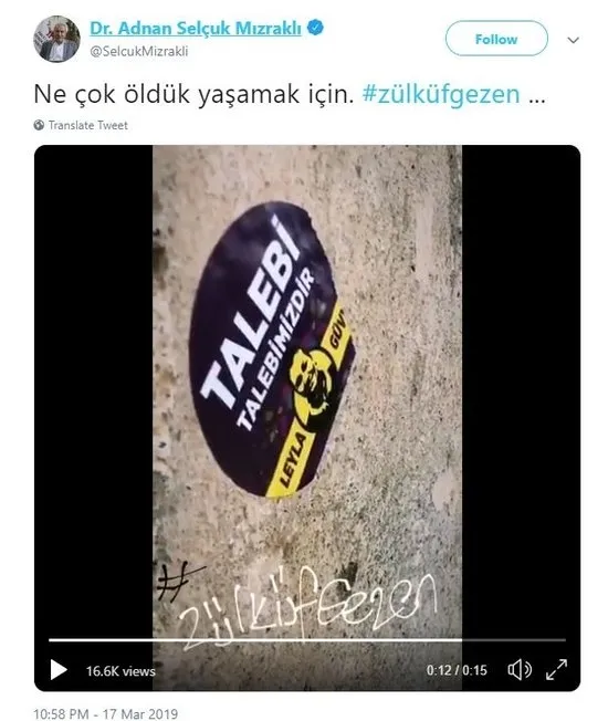CHP, İyi Parti ve Saadet'in ortağı HDP polis katili terörist Zülküf Gezen'i kahraman ilan etti-2