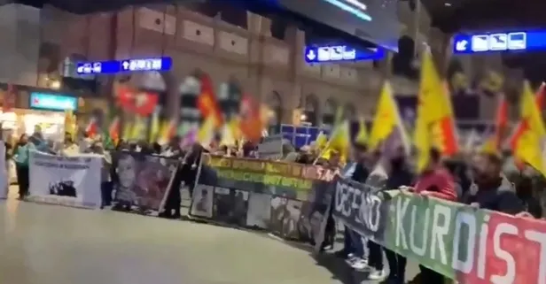 TSK 12 şehidimizin intikamını almak için inleri yerle bir ettikçe Avrupa'daki terör seviciler rahatsız oldu! Almanya ve İsviçre'de PKK yandaşları paçavralarla sokağa çıktı