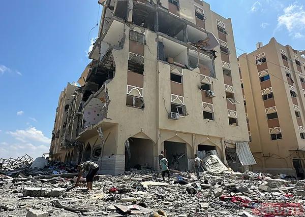 Han Yunus'tan geri acı kaldı! Soykırımcı İsrail Gazze'deki yıkımı böyle görüntülendi - 3