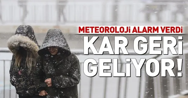 Meteoroloji alarm verdi! Kar yağışı geri geliyor... İstanbul’a kar yağacak mı? 21 Şubat 2019 hava durumu