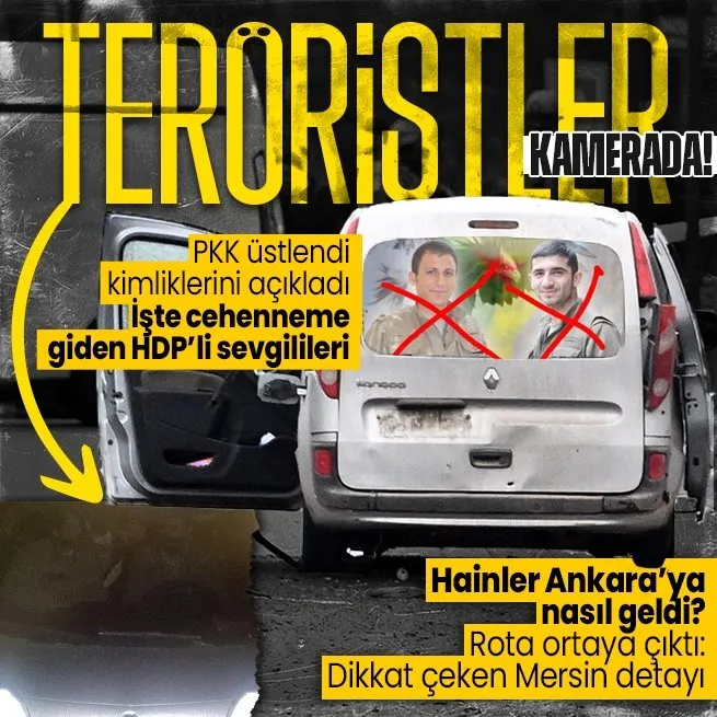 Ankaradaki saldırıyı yapan hainler trafik kameralarına yakalandı: İşte PKKlı teröristler!
