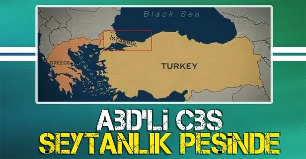 ABD’li CBS televizyonundan skandal harita! Türkiye topraklarını Yunanistan’a dahil ettiler
