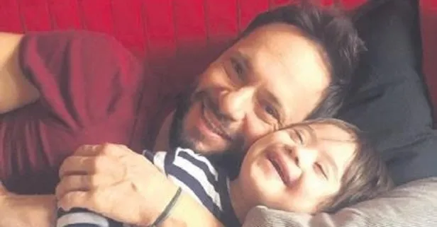 Popçu Özgün'den minik oğlu Edis'le sevimli poz