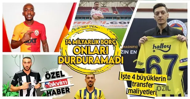 14 milyarlık borç da onları durduramadı! İşte Beşiktaş, Galatasaray, Fenerbahçe ve Trabzonspor’un transfer maliyetleri...