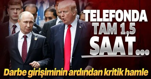 Son dakika... ABD Başkanı Trump ile Rusya Devlet Başkanı Putin telefonda görüştü