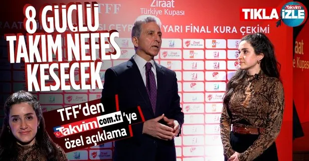 Ziraat Türkiye Kupası’nda eşleşmeler belli oldu! TFF Başkan Vekili Ali Düşmez’den takvim.com.tr’ye özel açıklama | Songül Soysal
