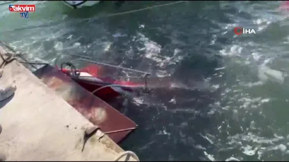 Karadeniz'de fırtına: Samsun'da 3 tekne battı