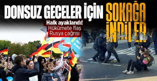 SON DAKİKA: Almanlar ucuz gaz için sokağa döküldü: Rusya ile barışın