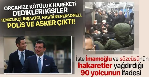 İşte CHP’li Ekrem İmamoğlu ve sözcüsü Murat Ongun’un hakaret ettiği 90 yolcunun ifadesi