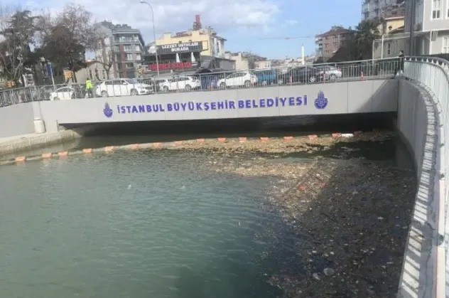CHP'li İmamoğlu'nun "temizledik" diye reklam yaptığı Kurbağalıdere'nin hali içler acısı