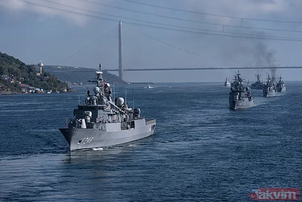 Preveze Deniz Zaferi’nin 486’ncı yıl dönümü: TCG Anadolu ve 15 savaş gemimiz İstanbul Boğazı'ndan geçti - 2
