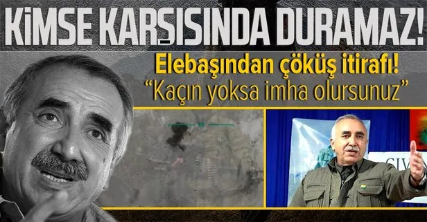 Terör örgütü PKK’nın elebaşı Murat Karayılan’dan Pençe harekatı itirafı: Bu bombardımanlar karşısında kimse duramaz