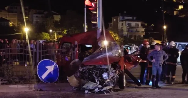 Trabzon'da feci kaza: 18 yaşındaki sürücü hayatını kaybetti
