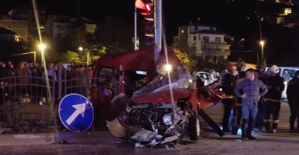 Trabzon’da feci kaza: 18 yaşındaki sürücü hayatını kaybetti