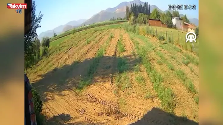 Eğitim uçağının düşme anının görüntüsüne ulaşıldı