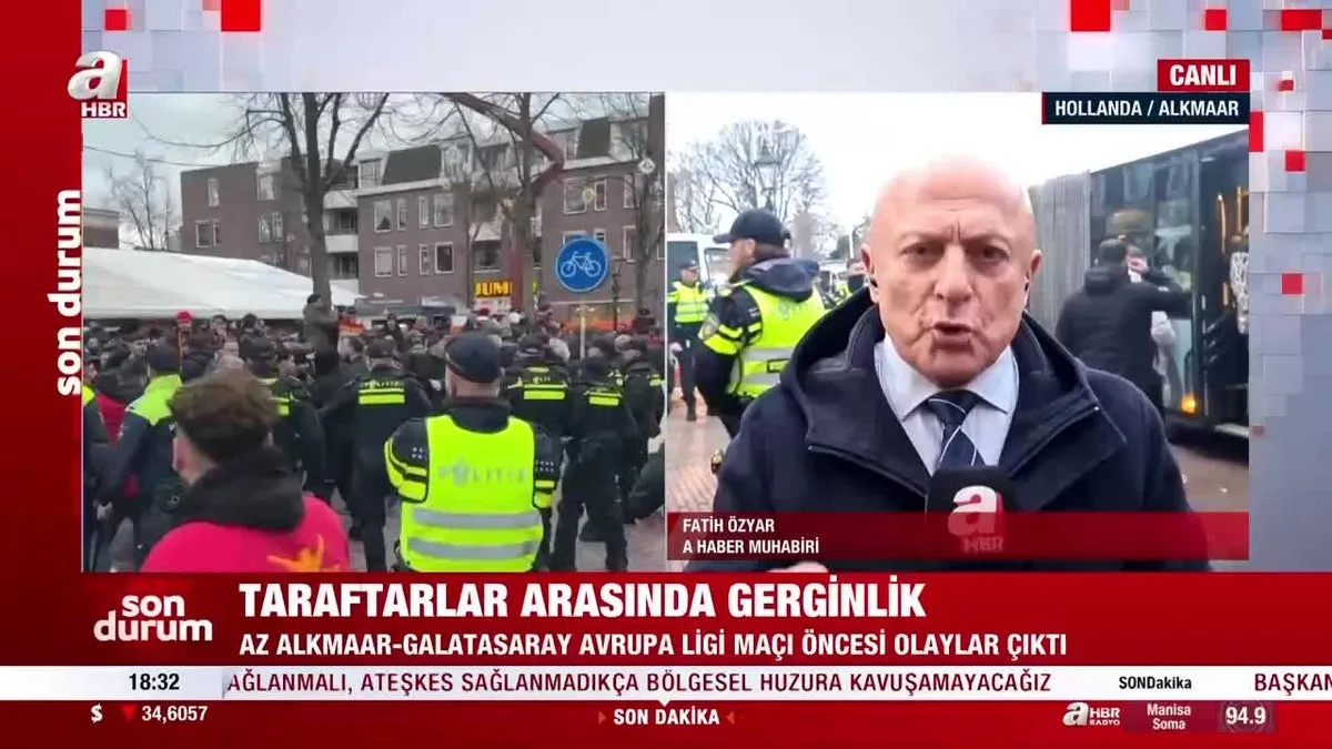 Hollanda’da Türk taraftarlara saldırı!