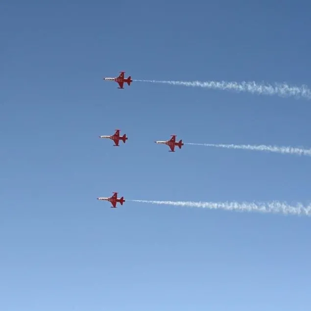 Türk Yıldızları Isparta semalarında