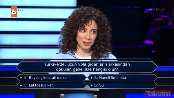 İşte Kim Milyoner Olmak İster'de yarışmacının cevapladığı diğer sorular...