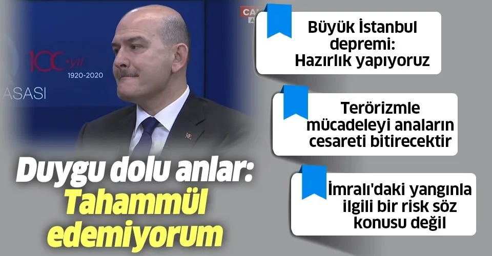 Son dakika: İçişleri Bakanı Süleyman Soylu'dan İstanbul depremi açıklaması: Büyük İstanbul planı hazırlıyoruz