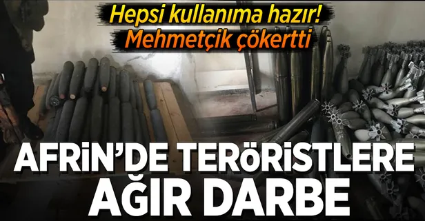 Hepsi kullanıma hazır: Afrin'de çökertildi!