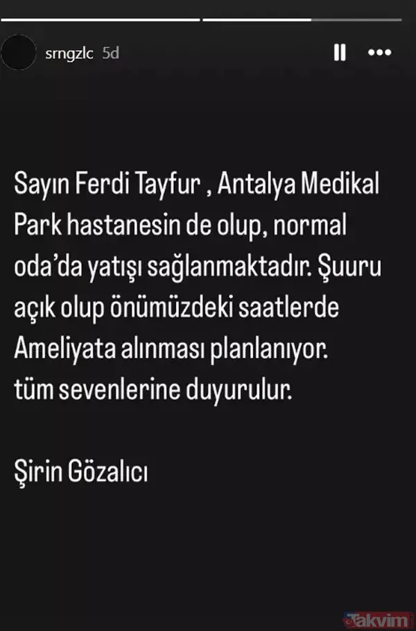 Ferdi Tayfur'un küs olduğu kızı Tuğçe Tayfur'dan ilk açıklama! 79 yaşındaki sanatçının sağlık durumu nasıl? Böbrek nakli olmuştu... - 8