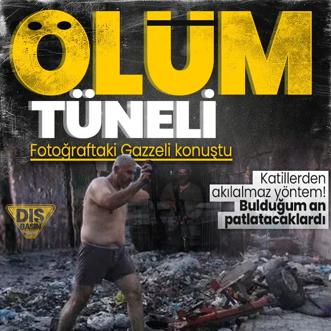 Soykırımcı İsrail Gazze Metrosu’ndan ölesiye korkuyor! O fotoğraftaki Filistinli anlattı: Tutukluları bomba düzeneği ve kamera ile zorla tünele sokuyorlar