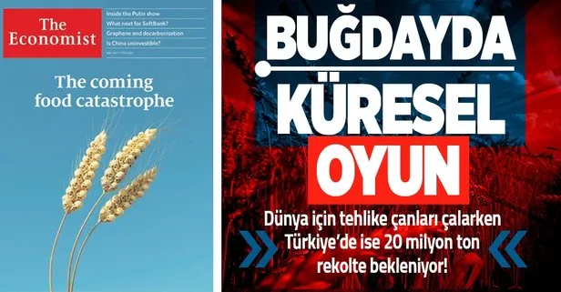 Yeni küresel buğday oyunu The Economist dergisinde deşifre oldu! Türkiye’nin ise güçlü üretimi sayesinde yetecek düzeyde