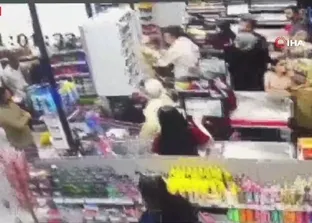Ankara’da markette silahlı kavga: O anlar kamerada