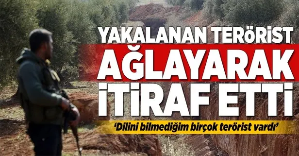 Yakalanan terörist ağlayarak itiraf etti