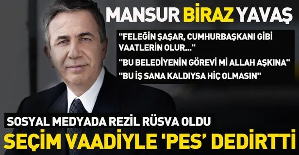 Mansur Yavaş seçim vaatleriyle ’pes’ dedirtti! Sosyal medyada rezil oldu