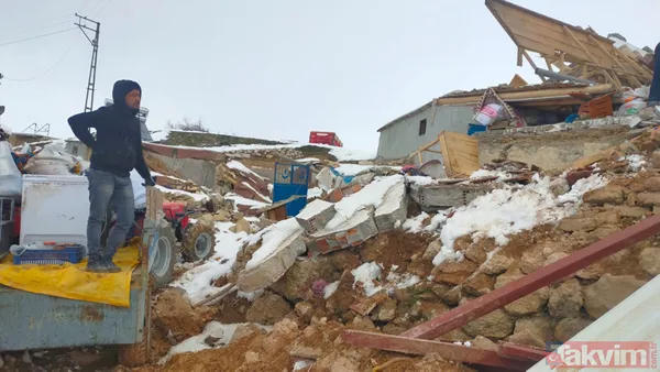 Malatya Akçadağ'daki kerpiç evler ağır hasar gördü! Bölgeden kare kare yıkım görüntüleri - 8