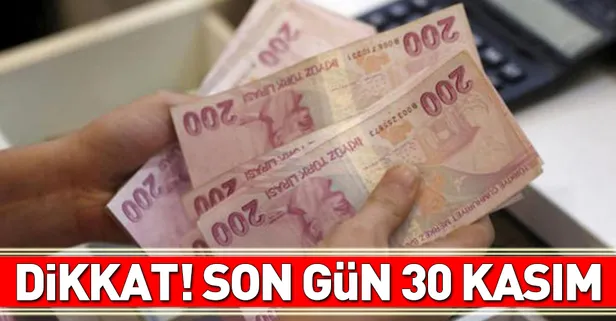 Gelir testi yaptırmak için son gün 30 Kasım