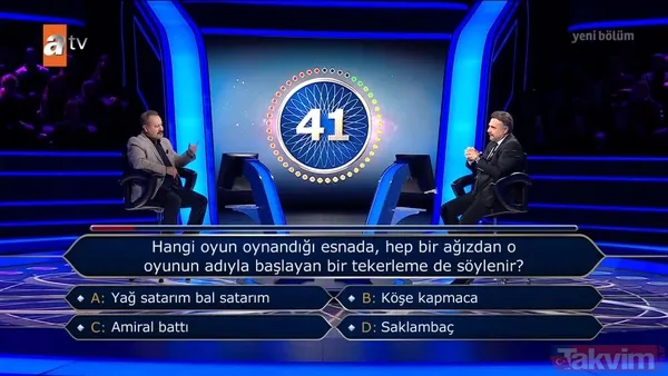 Kim Milyoner Olmak İster'de beyin yakan 200 bin TL'lik TDK sorusu! - 37