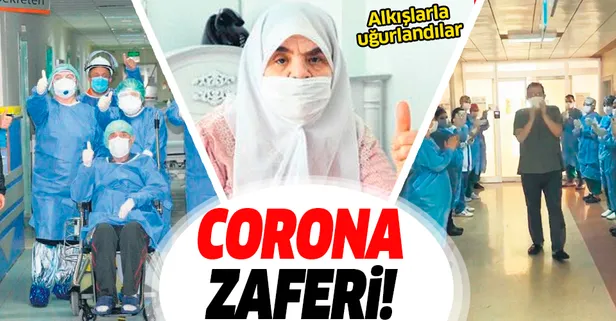 Corona zaferi! Alkışlarla taburcu edildiler...