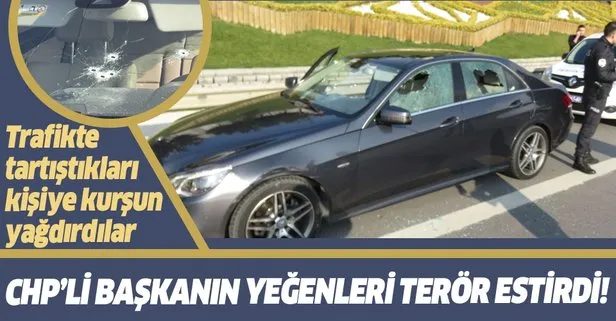 CHP’li Başkanın yeğenleri trafikte terör estirdi! Kurşun yağdırdılar