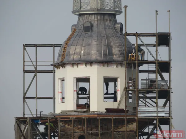 Lego değil gerçek! Kız Kulesi'nde kubbe ortaya çıktı - 2