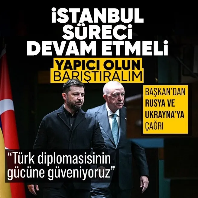 Başkan Erdoğan Külliye’de Zelenskiy’i kabul etti: İstanbul süreci devam etmeli