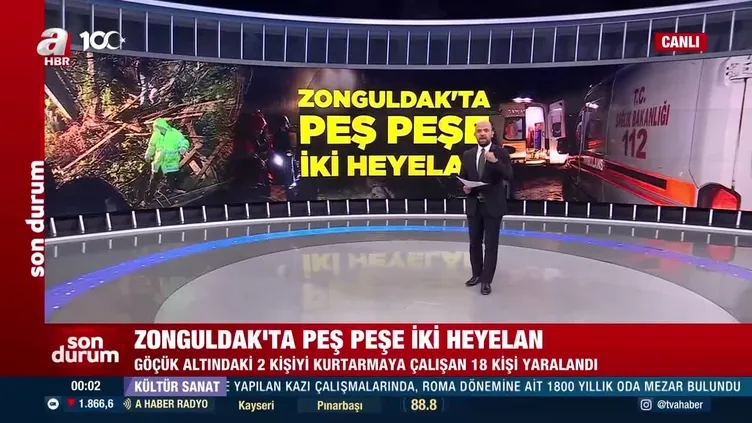 Zonguldak’ta peş peşe iki heyelan!