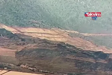İliç'teki heyelandan yeni görüntü! | Video