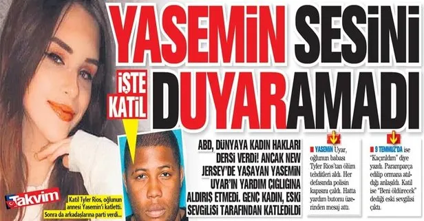 Dünya, ABD’deki vahşete kilitlendi! Türk kızı Yasemin Uyar, eski sevgilisi tarafından katledildi