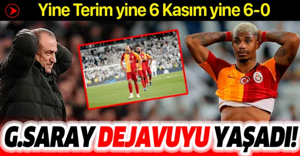 Galatasaray Bernabeu’da dejavu yaşadı! Yine Terim yine 6 Kasım yine 6-0
